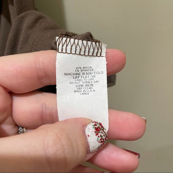 Gender Bias Tank with Two Buckles Coffee Brown Size Large - Picture 7 of 8